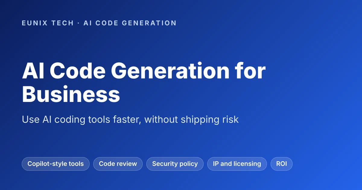 AI Code Generation: How Businesses Can Use AI to Accelerate Software Development