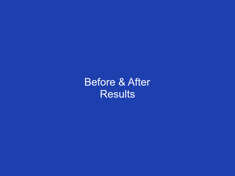 Before and After Results Comparison