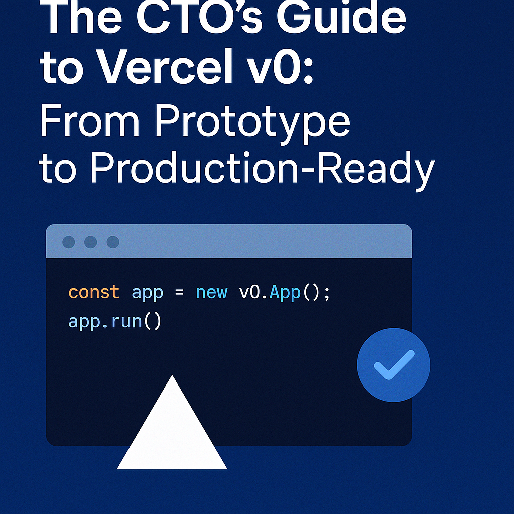 The CTO's Guide to Vercel v0: From Prototype to Production-Ready